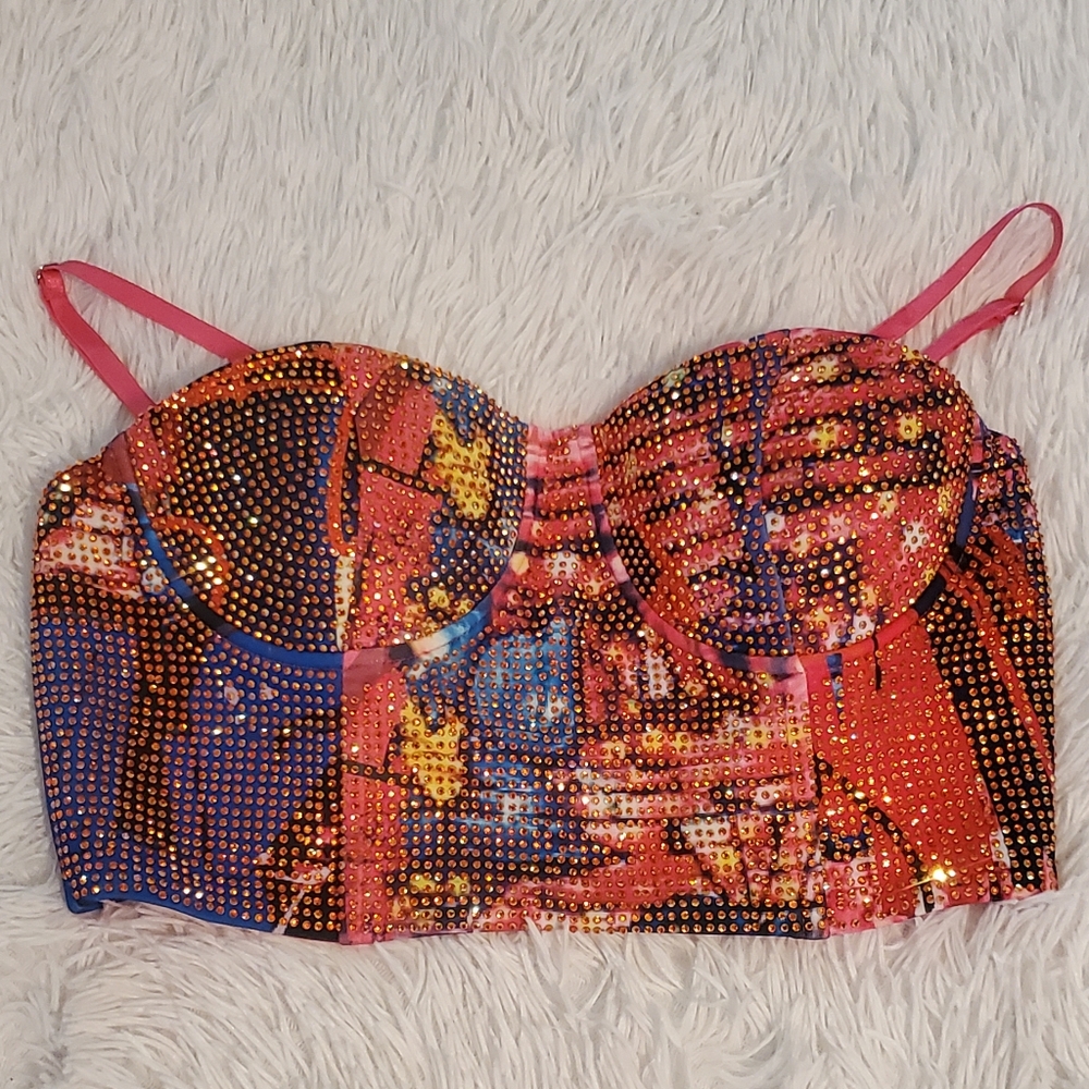 Akira Colorful Rhinestone Corset (M)
